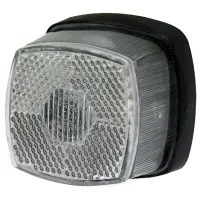 Lampa, biała kolor biały, 12 V, z odblaskiem Aspöck Lampy pozycyjne • światła obrysowe