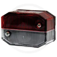 Lampa obrysowa kolor czerwono-biały, bez kabla Aspöck Lampy obrysowe