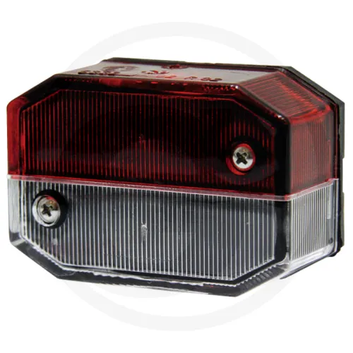 Lampa obrysowa kolor czerwono-biały, bez kabla Aspöck Lampy obrysowe