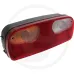Lampa tylna Ecopoint I LED, lewa lewa, z 7-pinowym złączem ASS2, światło hamowania i tylne światło LED, z ramieniem obrysowym + odblask trójkątny Aspö