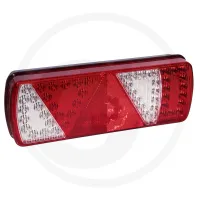 Lampa tylna Ecoled lewa, z 7-pinowym złączem ASS2, pełna dioda LED z migającym LCG i odblask trójkątny Aspöck Oświetlenie tylne