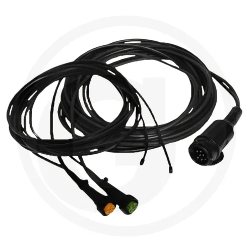 Kabel Zestaw kablowy 12 V z 13-pinową wtyczka, długość 8 m, 8-pinowe złącze bagnetowe i dwa kable DC 200 mm Lampy tylne