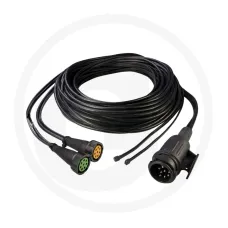ASPÖCK 504582071017 — Kabel Zestaw kablowy 12 V z 13-pinową wtyczka, długość 10 m, 8-pinowe złącze bag...