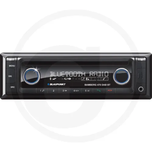Radio Bamberg 470 DAB BT 12 V, DAB+, Bluetooth, USB, AUX-IN/MIC, CD Radia