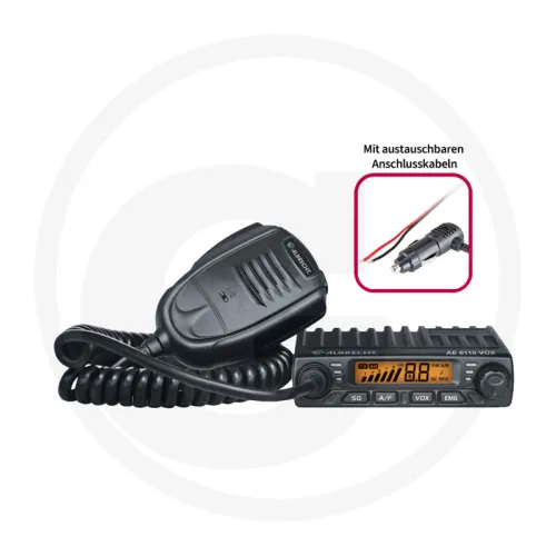 Radio CB AE 6110 VOX z wtyczką do gniazda zapalniczki Radiostacje CB