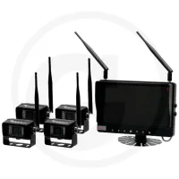 System wideo 9″ z 4 kamerami, nadaje się do 12 i 24 V GRANIT