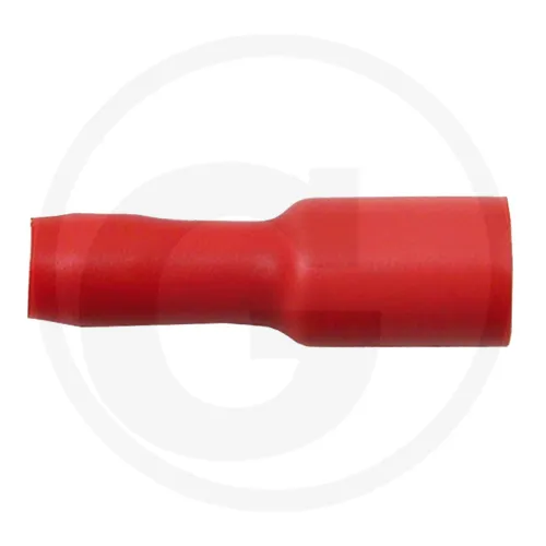 Tulejka wtykowa okrągła kolor czerwony, Ø 4 mm, do kabla 0,5 - 1 mm² Elementy montażowe