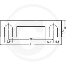 GRANIT 50750295105 — Bezpiecznik płytkowy Elementy montażowe