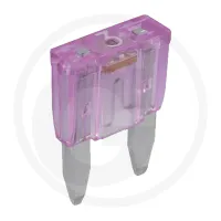 Bezpieczniki wtykowe płaskie mini z lamp 12 V maks. / 3 A | fioletowe | opak. 10 Elementy montażowe