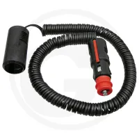 Przedłużający kabel spiralny 6 - 24 V Wtyczki / gniazda, 2-pinowe