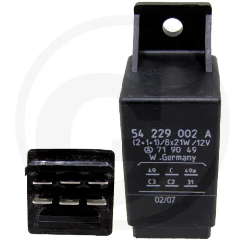Przerywacz kierunkowskazu / elektroniczn 12 V, 6 przyłącza Listy zastosowań