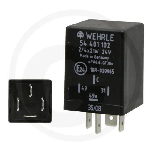 Przerywacz kierunkowskazu / elektroniczn 24 V, 4 przyłącza