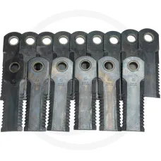  52500063/15 — Nóż bijakowy Dronningborg, Case, Agco, Massey Ferguson uzębiony, z powłoką