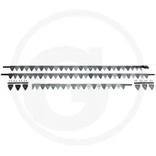 SCHUMACHER 52516874 — Listwa tnąca Listwy tnące John Deere, zespół tnący seria 600