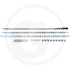 RASSPE 52951713 — Nóż tnący CNH (Case IH, New Holland) Listwa tnąca (grubo ryflowana) z główką kos...
