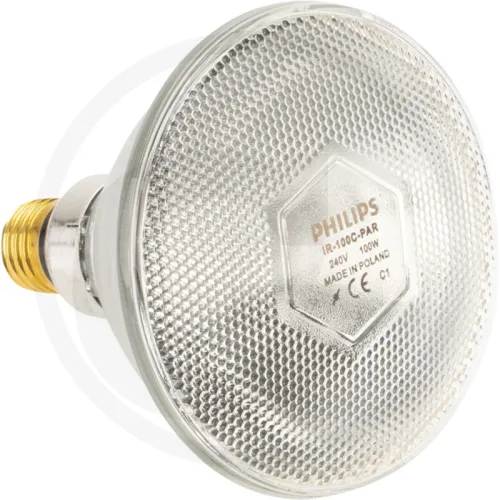 Lampa na podczerwień Hodowla drobiu Żarówki promiennika 100 W Klar