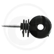 GRANIT 580026 — Izolator oczkowy Izolatory wkręcane kompaktowy, czarny z końcówką wtykową 5,3 mm