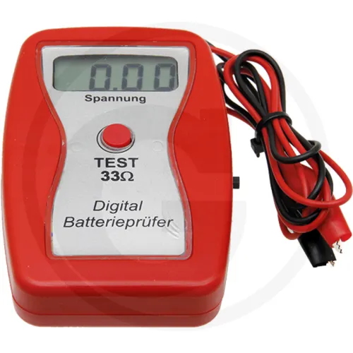 Tester do akumulatorów pastwiskowych Tester akumulatora Cyfrowy tester akumulatorów, komfortowy i prosty w obsłudze, szczególnie dokładny: wyświetla d