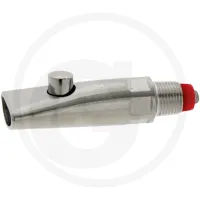 Smoczek Smoczek do picia/zgryzacz ze stali szlachetnej 105 mm dł., dla macior, regulacja dyszy: 8 - 1,2 mm