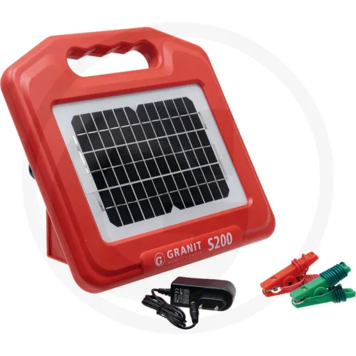 Solarny elektryzator pastwiskowy 200 Sprzęt i akcesoria do słonecznego grodzenia pastwisk Solarny sprzęt do grodzenia pastwisk w zestawie akumulator