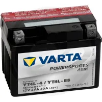 Akumulator POWERSPORTS AGM 12 V / 3 Ah Akumulator rozruchowy, ładowany na sucho, z kwasem, bezobsługowy