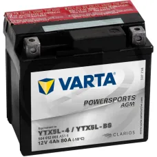 Varta 5970010014 — Akumulator POWERSPORTS AGM 12 V / 4 Ah Akumulator rozruchowy, ładowany na sucho,...