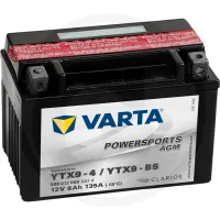 Akumulator POWERSPORTS AGM 12 V / 8 Ah Akumulator rozruchowy, ładowany na sucho, z kwasem, bezobsługowy Zestawienie ogólne Akumulatory VARTA