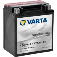 Akumulator POWERSPORTS AGM 12 V / 14 Ah Akumulator rozruchowy, ładowany na sucho, z kwasem, bezobsługowy Zestawienie ogólne Akumulatory VARTA