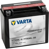 Akumulator POWERSPORTS AGM 12 V / 18 Ah Akumulator rozruchowy, ładowany na sucho, z kwasem, bezobsługowy Zestawienie ogólne Akumulatory VARTA