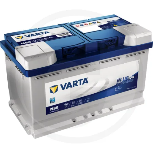 Blue Dynamic EFB N80 580500080D842 Akumulator rozruchowy do systemów start-stop, zalany i naładowany, bezobsługowy Zestawienie ogólne Akumulatory VART