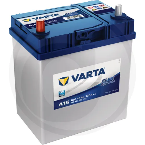 Akumulator Blue Dynamic 12 V / 40 Ah Akumulator rozruchowy z technologią wapń/wapń, zalany i naładowany, bezobsługowy Zestawienie ogólne Akumulatory V