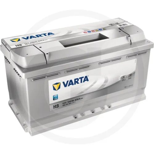 Akumulator Silver Dynamic 12 V / 100 Ah 100 Ah Akumulator rozruchowy z technologią wapń/wapń, zalany i naładowany, bezobsługowy Zestawienie ogólne Aku
