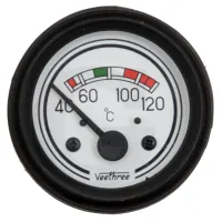 Wskazanie temperatury B = bateria +, T = czujnik temperatury, symbol uziemienia = masa