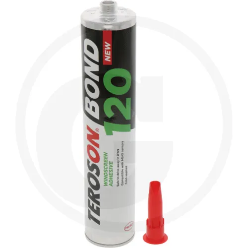 Masa uszczelniająca do szyb BOND 120 Zestaw do bezpośredniego stosowania przy naprawie szyb Teroson BOND 120 Scheibenkleber kartusz 310 ml Akcesoria d