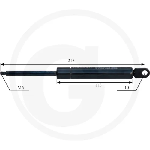Sprężyna gazowa pokrywy dachu Ursus MF 4512 / 4514