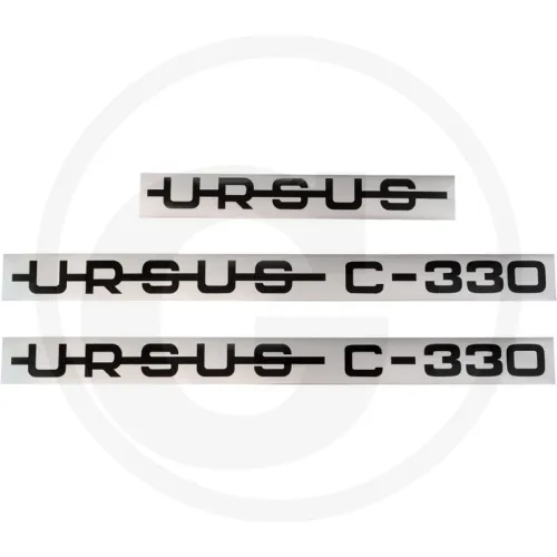 Naklejka na maskę Ursus C-330 komplet <br> Ursus MF C-330