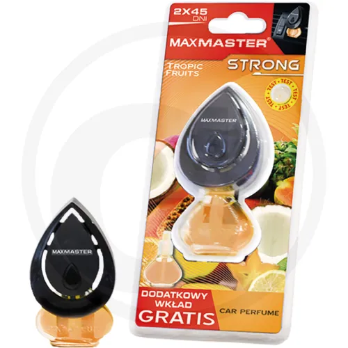 Zapach samochodowy STRONG TROPIC FRUITS + ZAPAS Kosmetyki samochodowe
