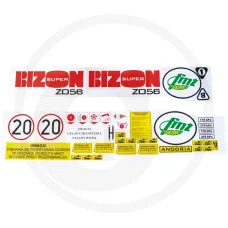 AGTECH 687DLBIZONZ056 — Naklejki KPL Bizon Z-056 Kombajn zbożowy Kombajn BIZON Z-056 / Z-058
