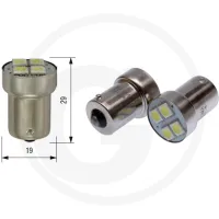 Żarówka LED 12V 4XSMD 5050 LED BA15S Oświetlenie