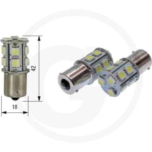 Żarówka LED 12V 13xSMD 5050 LED BA15S Oświetlenie