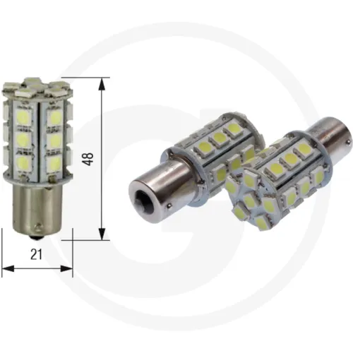 Żarówka LED 12V 24xSMD 5050 LED BA15S Oświetlenie