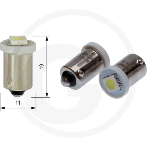 Żarówka LED 12V 1xSMD 5050 LED BA9S Oświetlenie