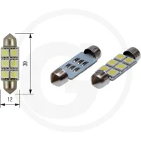 Żarówka LED 12V 6XSMD 5050 LED SV8,5 Oświetlenie