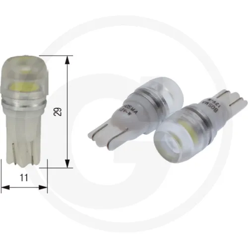Żarówka LED 12V 1xSMD 7080 LED T10 WIDE VIEWING Oświetlenie