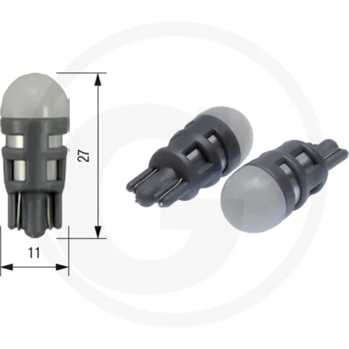 Żarówka LED 12V 2XSMD 5630 LED T10 rozpraszająca Oświetlenie