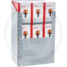 GRANIT 7070010410-18 — Lampa ostrzegawcza LED; stojak sprzedażo 12 / 24V, rurka nasadzana Lampy obrotow...