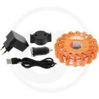 Lampa ostrzegawcza LED migający sygnał ostrzegawczy | żółty | mocowanie magnetyczne Tablice ostrzegawcze / folie ostrzegawcze