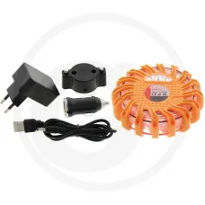 GRANIT 7070010420 — Lampa ostrzegawcza LED migający sygnał ostrzegawczy | żółty | mocowanie magnetyc...