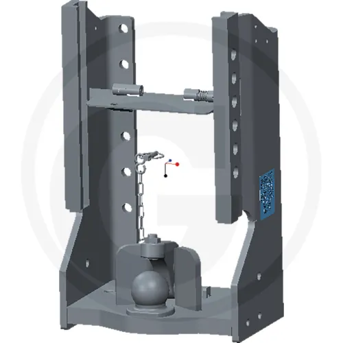 Rama zaczepowa System Sauermann długość 7100 mm, System 80, HS 4825-SDF-KU-71 Bloki łożyskowe