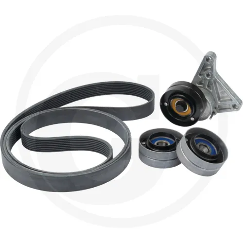 Zestaw z paskiem John Deere  5620, 5720, 6120, 6220, 6320, 6420, 6420S, 6520, SE6020, SE6120, SE6220, SE6320, SE6420, SE6520, SE6620, 6530, 6534